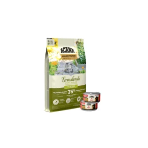 Buy Acana Highest Protein Grasslands All Life Stages and get 2 FREE Acana Pate cans - 2 x Beef