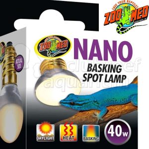 Zoo Med Nano Basking Spot Lamp for Small or Low Heat Reptile Enclosures